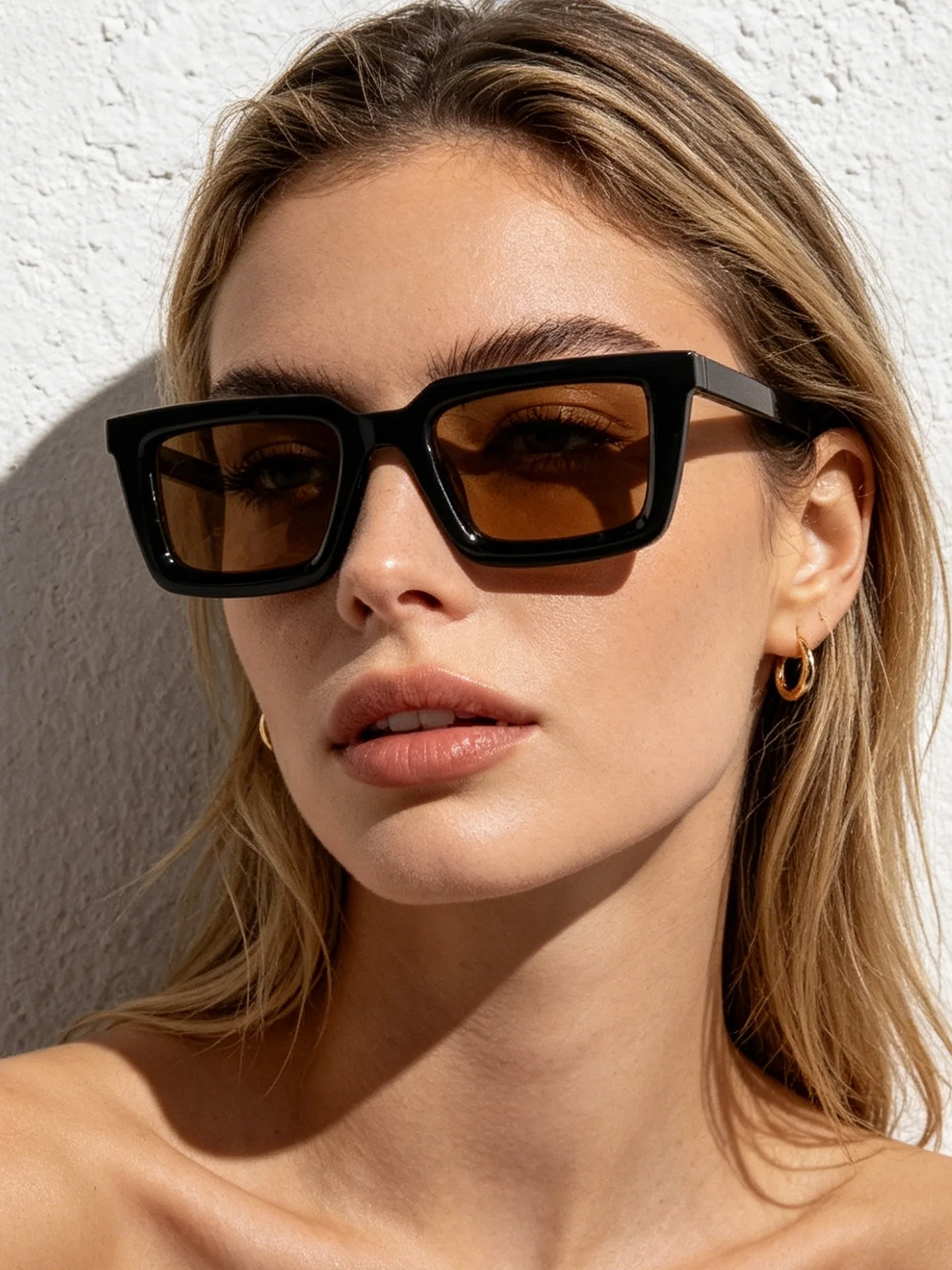 Designer Sunglasses - Occhiali da sole rettangolari vintage, da